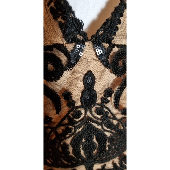 Free people black lace sequin dress - Picture 4 of 8